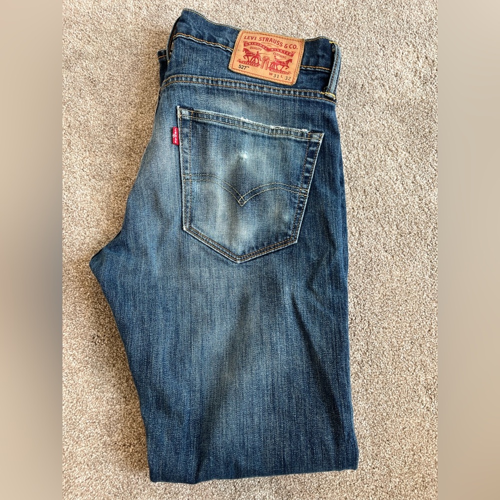 Levi's Men's 527 Blue Jeans